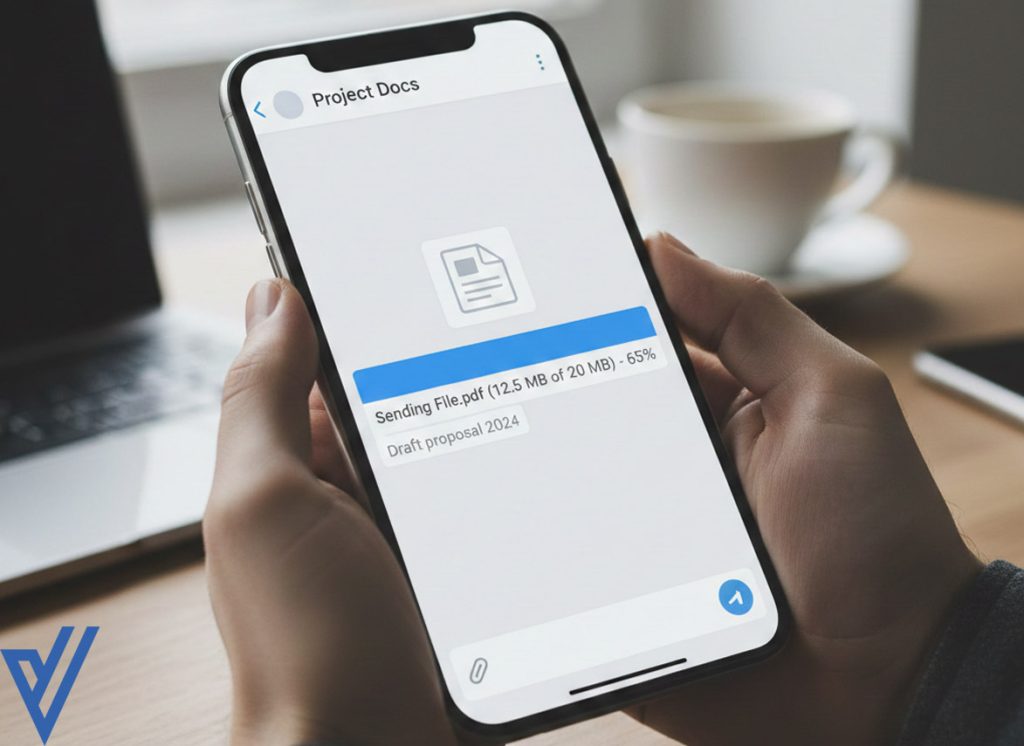 آموزش ارسال عکس، فیلم، موزیک پاورپوینت و هرمحتوایی به صورت فایل در تلگرام
