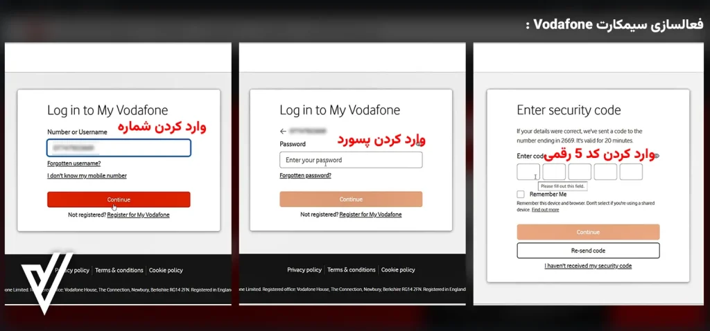 آموزش فعال‌سازی سیم کارت Vodafone انگلیس (راهنمای کامل 2025)