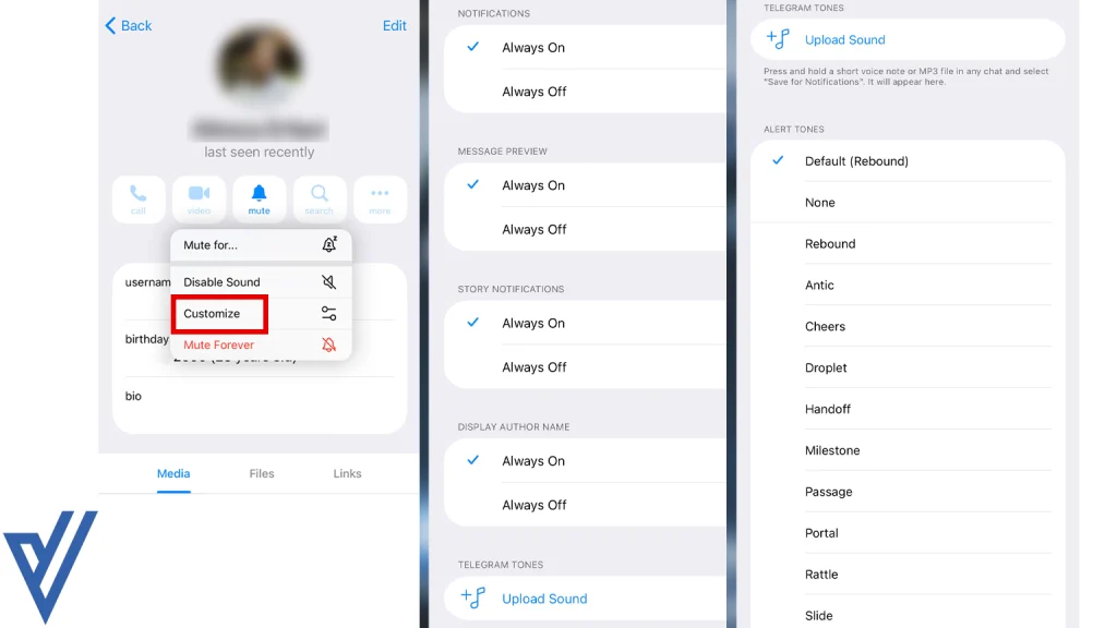 چطور پیام‌ها و چت‌های تلگرام (Telegram) را کاستوم و شخصی سازی کنیم؟
